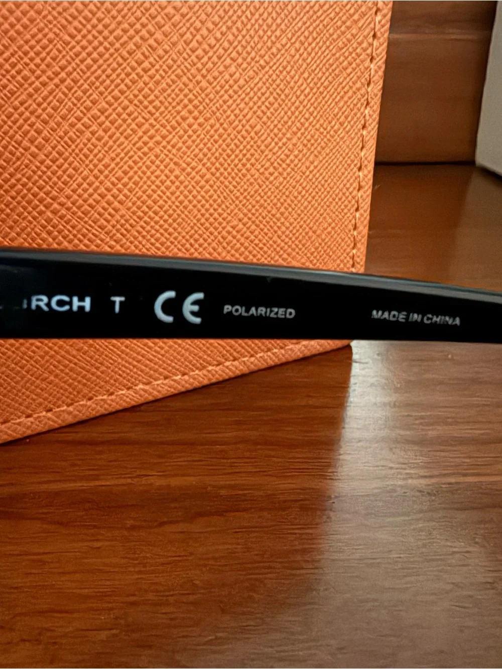 Tory Burch Black Sunglasses with Orange Case